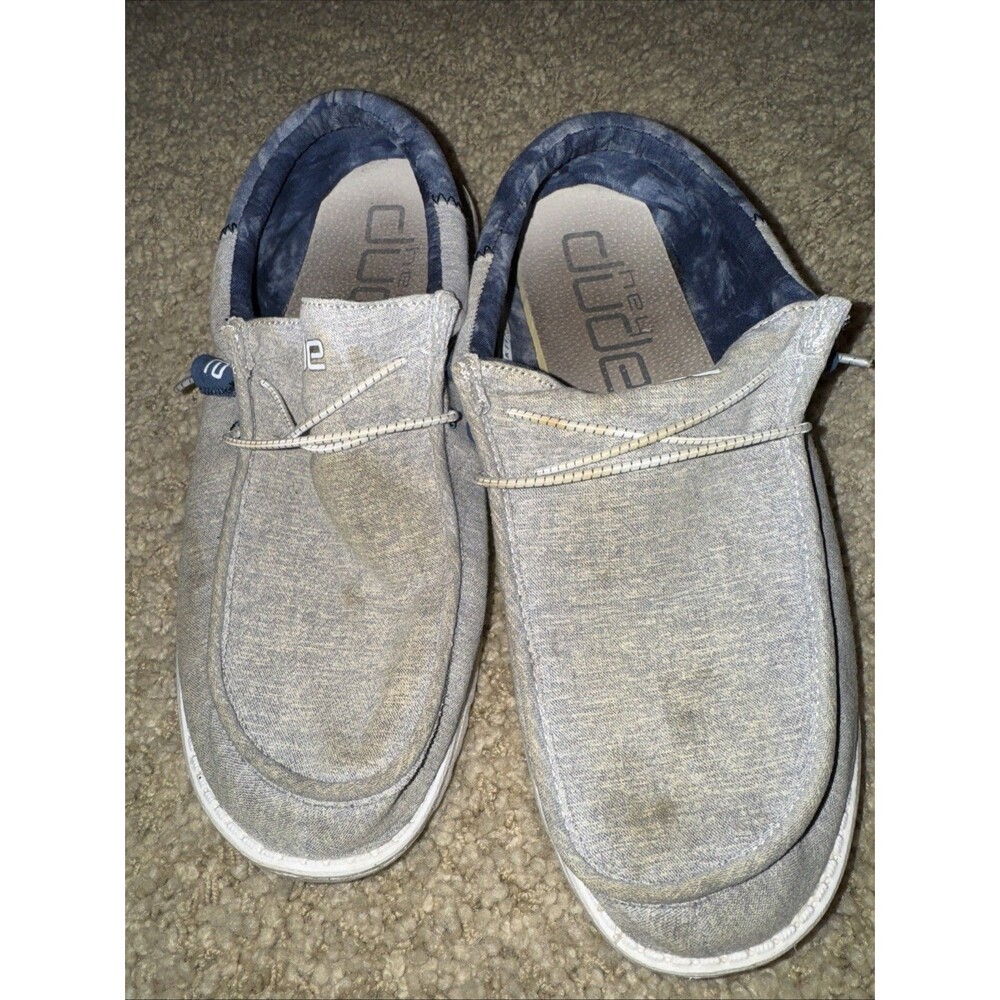 Hey Dude Wally Funk Slip-On Casual Shoe Men's Size 12 US Indigo Tie Dye Loafers